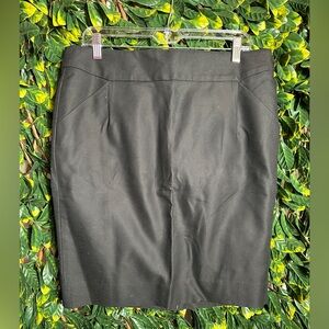 J Crew Black Pencil Skirt Size 12 NWT